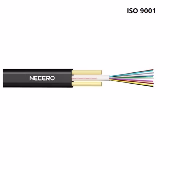 1/2/4/6/8/12cores Single/Mulit Mode FTTH Fiber Optic Flat Drop Cable with Anatel Certificate