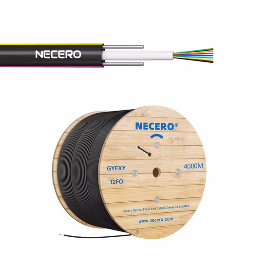 1/2/4/6/8/12cores Single/Mulit Mode FTTH Fiber Optic Flat Drop Cable with Anatel Certificate
