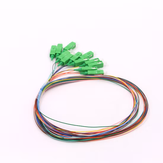 Cina FTTH 2/4/6/8/12/16/24 Core MPO/MTP LC/Sc/St/FC/Mu E2K Connettore Interno Esterno Corazzato Goccia LSZH PVC Cavo di toppa ottico in fibra ottica Cavo ponticello a treccia